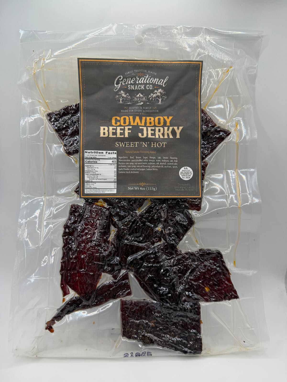 Sweet & Hot Cowboy Cut Beef Jerky