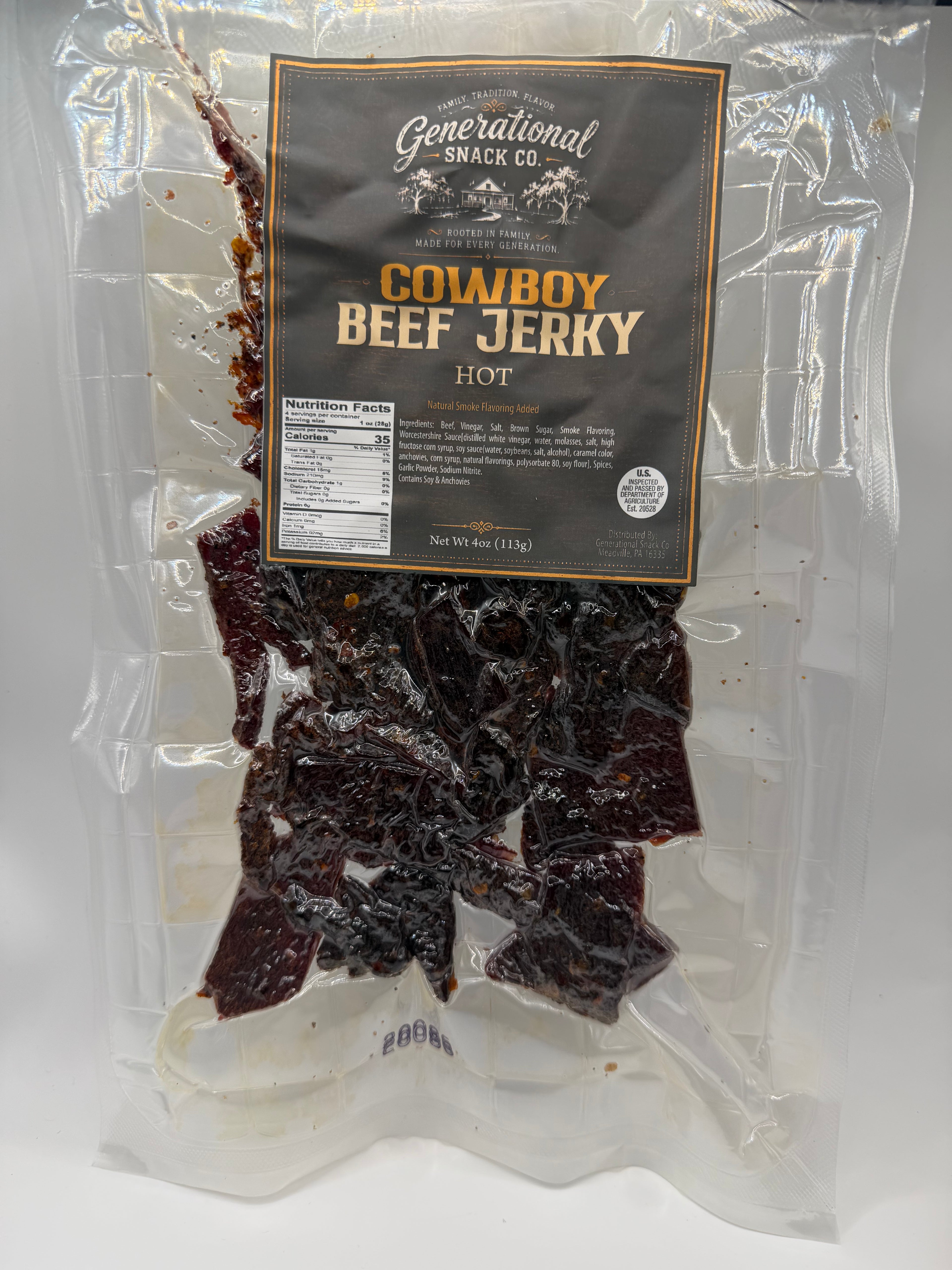 Hot Cowboy Cut Jerky