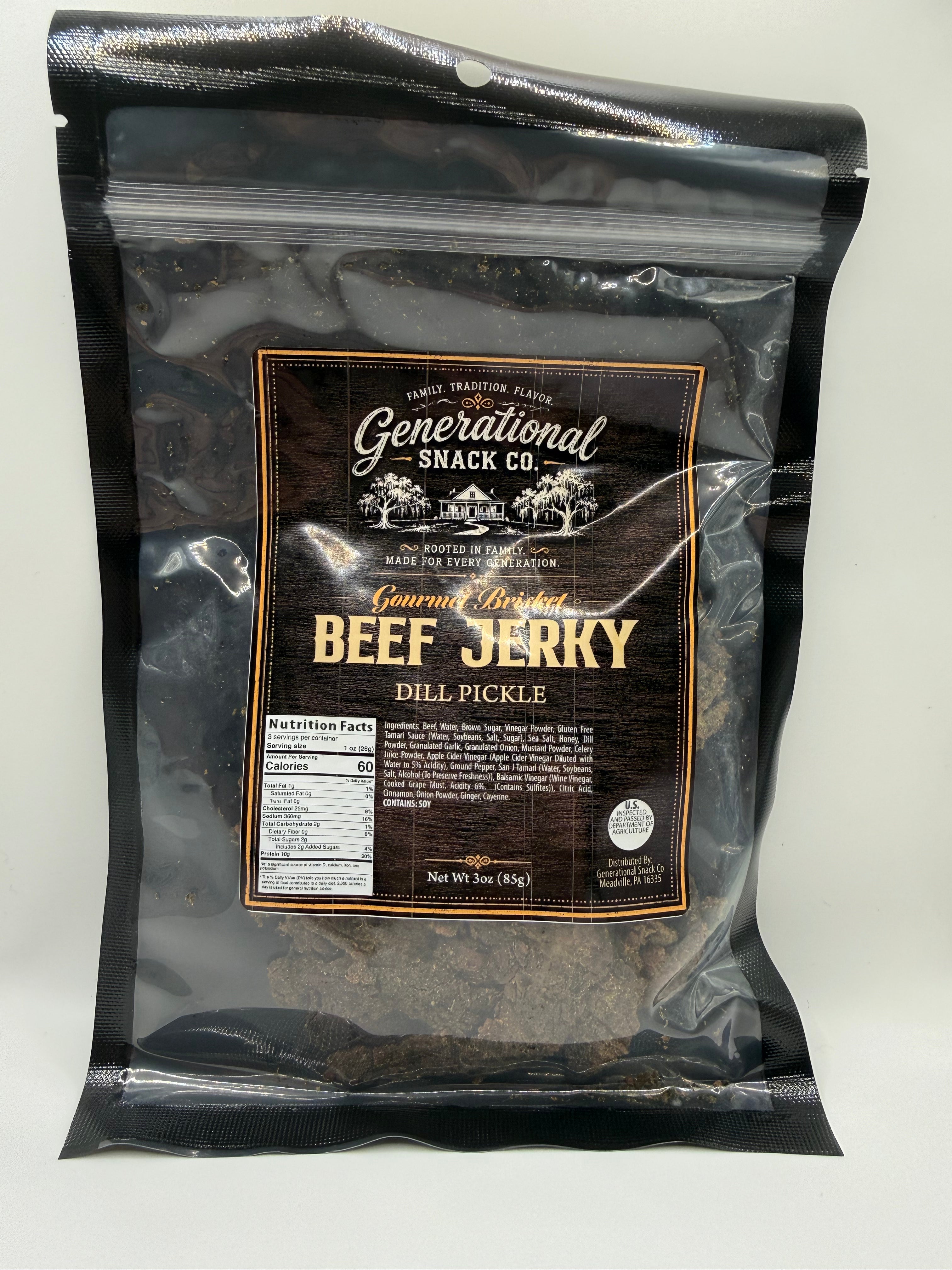 Dill Pickle Brisket Beef Jerky