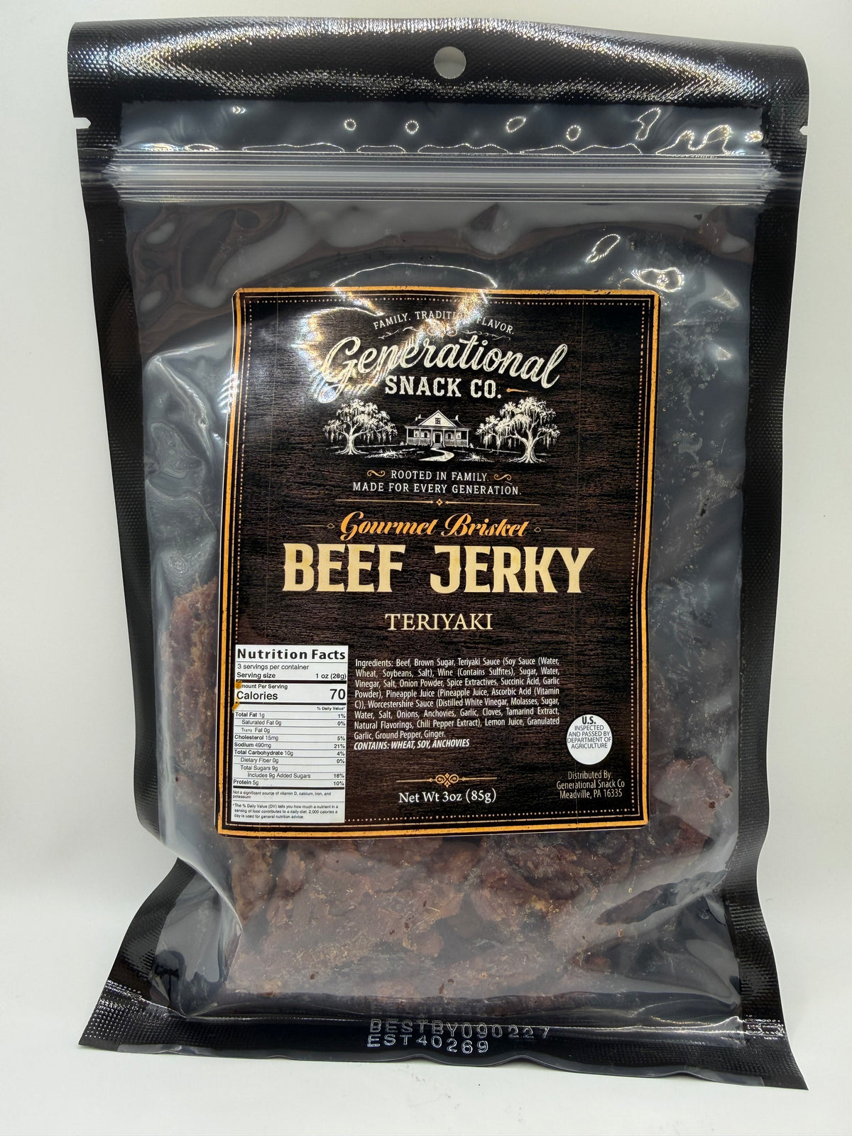 Teriyaki Brisket Beef Jerky
