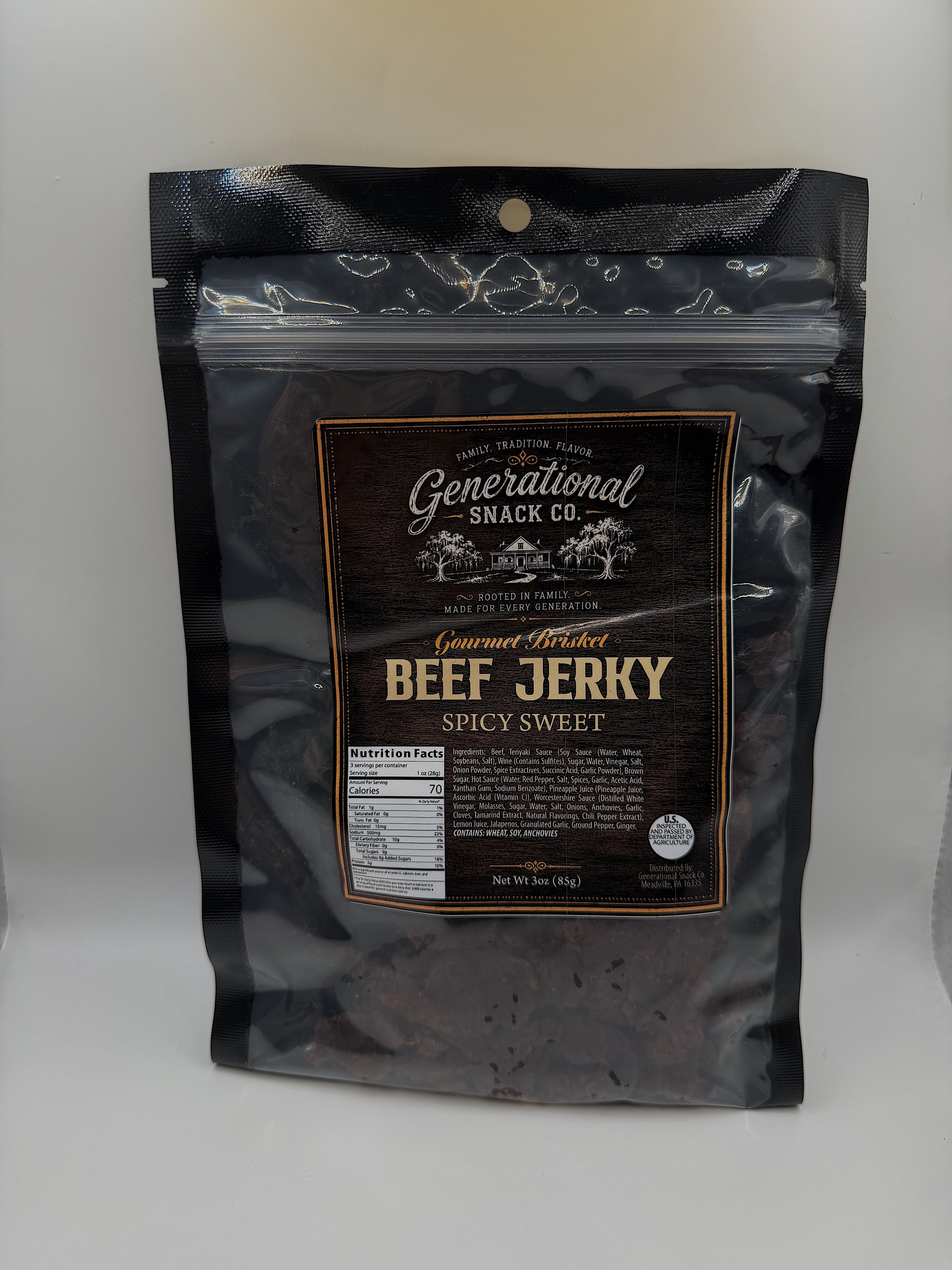 Spicy Sweet Brisket Beef Jerky